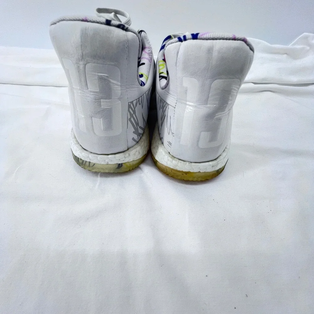 Adidas Harden Vol 3 Different White Multi Mens Basketball Shoes G26813 Size 9.5